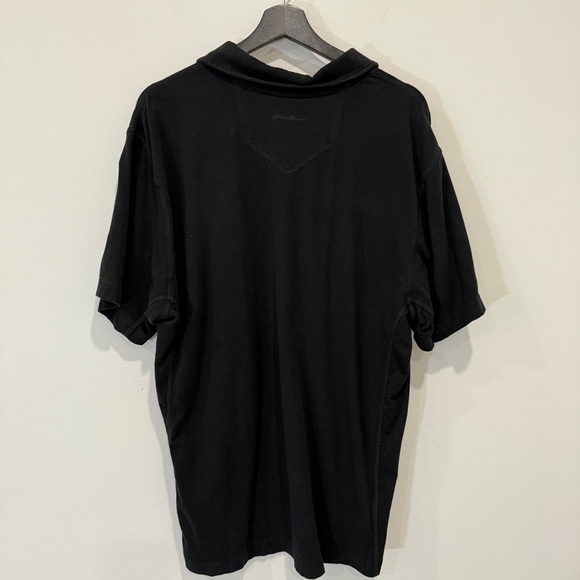 Eddie Bauer Size L FreeDry Classic Black Polo Shirt Size L - Picture 8 of 17